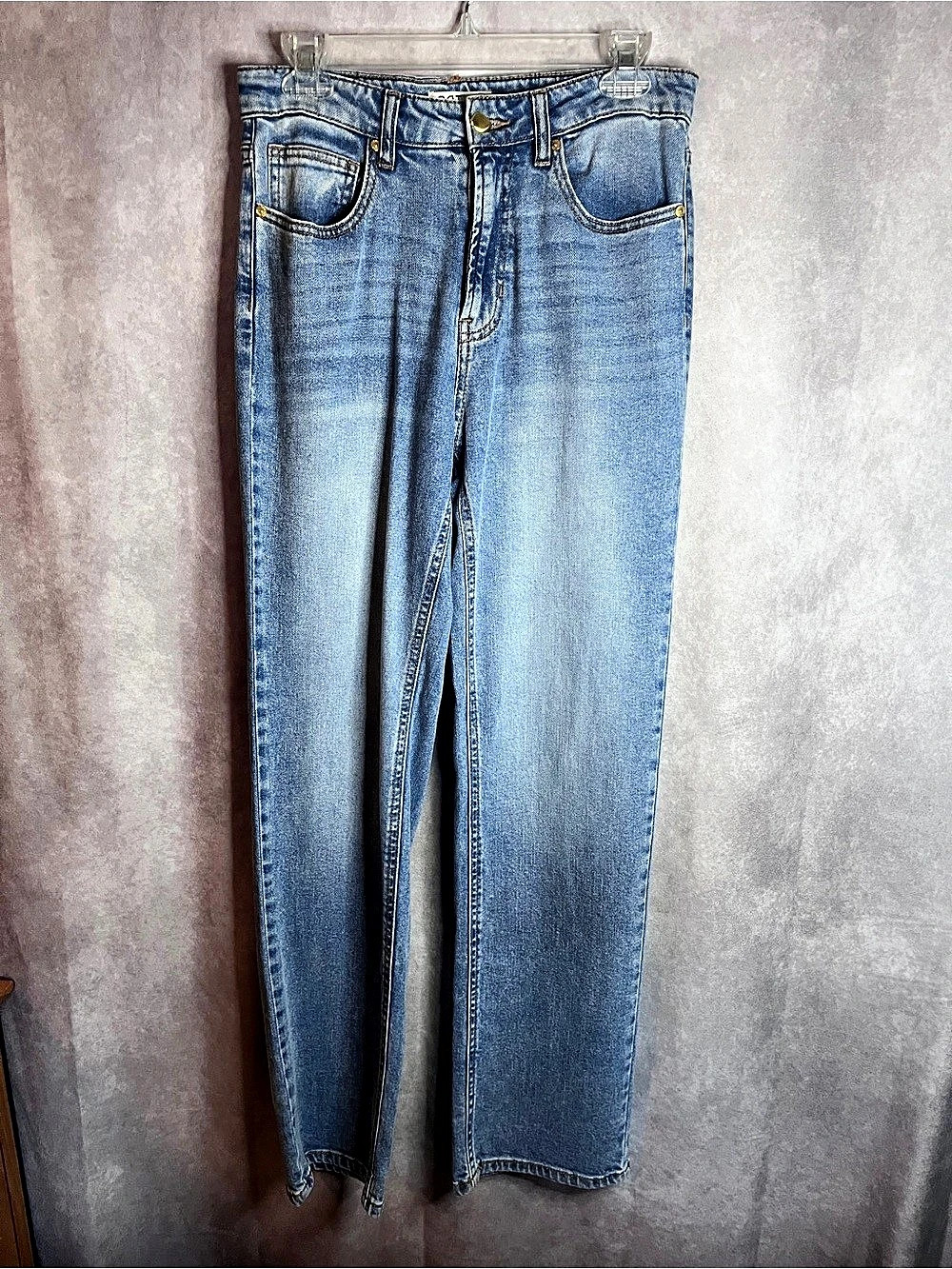 OAT Comfort Weave Denim Straight Leg Blue Waist 27